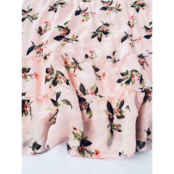 ABERCROMBIE & FITCH Women's Pink Floral Spaghetti Strap Mini Dress XS - Picture 2 of 7